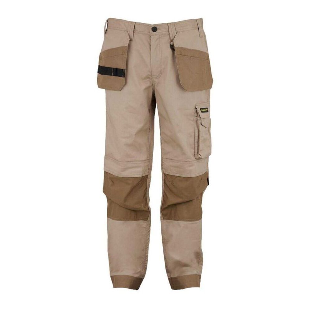 Dunlop Mens Work Trousers / Beige